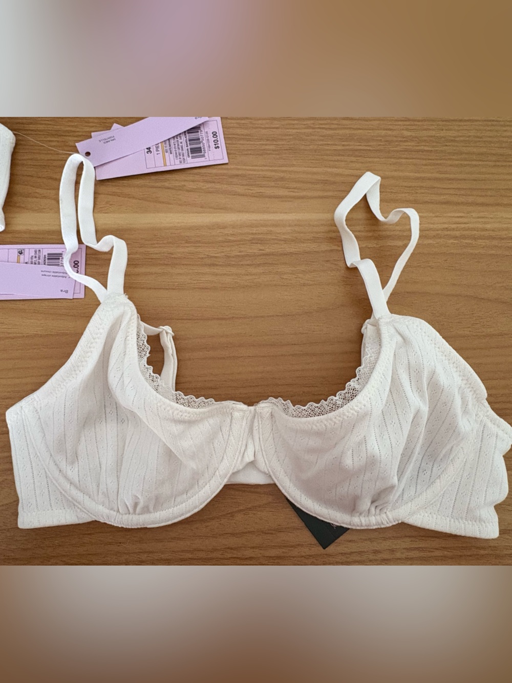 3 NEW with tags! Size 34B Wild Fable White Adjustable Underwire Bra